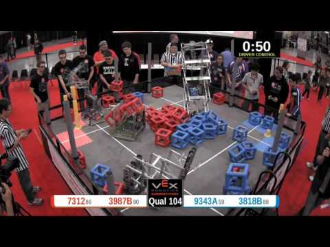 2015 VRC Sci Q104 - 7312 3987B vs 9343A 3818B - 29 to 16 - VEX Worlds 2015 - Science Division