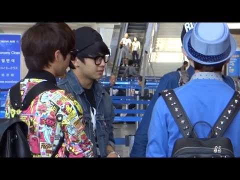 [FANCAM] BTOB and Beast @ LAX Enroute to Incheon 04-28-13