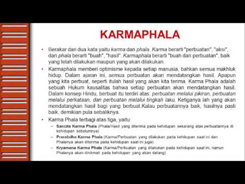 FILSAFAT HINDUISME: KONSEP KARMAPHALA (4)