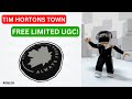 Free UGC Limited | How To Get Tims Puck Beret in Tim Hortons Town | Roblox