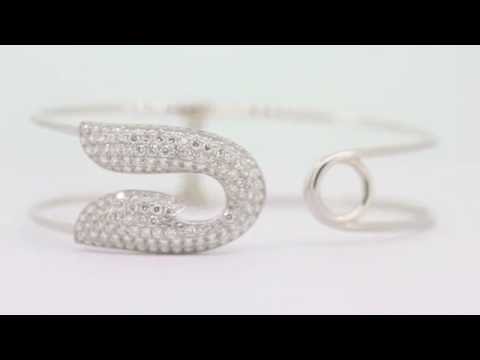 Jacob & Co Safety Pin Diamond Bangle