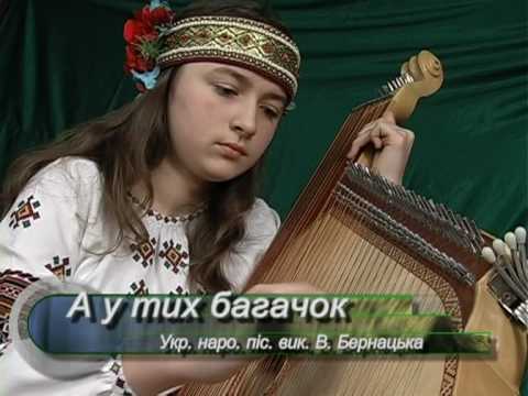 12 year old Valya plays on the Ukrainian bandura