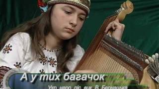 12 year old Valya plays on the Ukrainian bandura