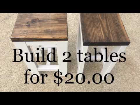 DIY | How to make 2 tables for $20.00 | Living room...