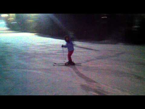 The little Snow Princess Sarah skiing 2010