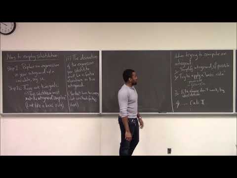 Math 1206-R03 Lecture 35 - Integration by Substitution