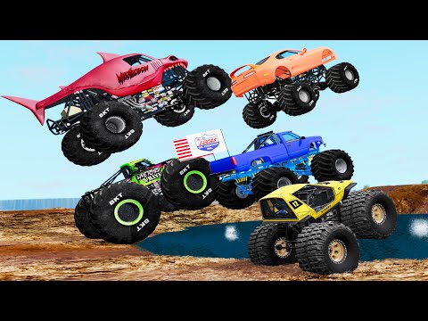 Monster Trucks Mud Battle #17 - Beamng drive