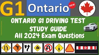 G1 Driving Test - All 2024 Exam Questions | Ontario G1 Practice Test 2024 | G1 test Ontario 2024