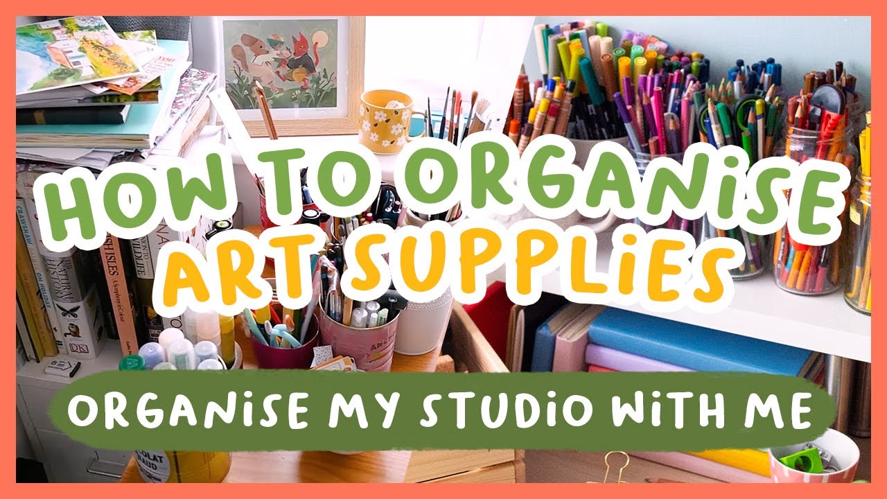Art supplies organisation! Storage ideas and tips 🎨