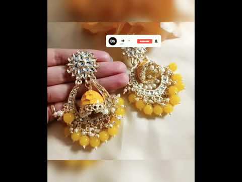 ✨Earring's💫set💃morden pretty💖earrings👸party wear jewellery set 🎼🎶RaRa Ravadi simbu🕺song #subscribe 🙏