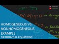 Homogeneous Vs Nonhomogeneous Example Differential Equations