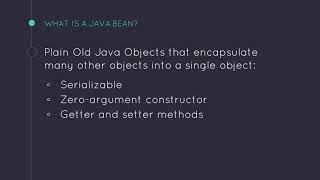 Java Bean Introduction