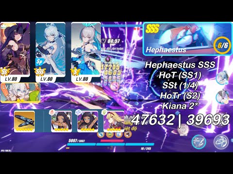 MA EX - Hephaestus (SSS) [47632/39693] - HoT (SS1) SSt (1/4) HoTr (S2) [Kiana 2*]