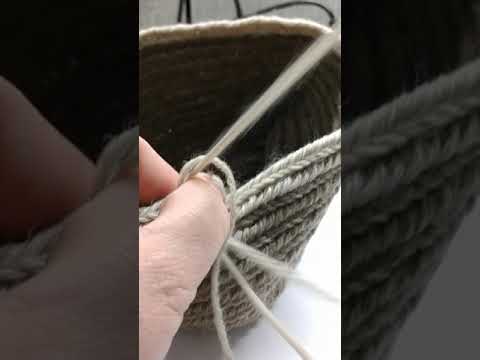 Nalbinding Finnish Stitch on a Hat