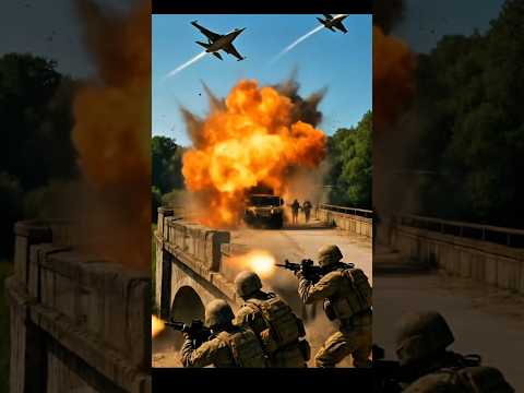 Soldiers Attack Enemy Armor in Epic Battle Scene Tank Ambush #army #military #soldier #operation