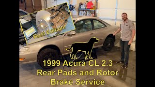 Alpine Automotive - 1999 Acura CL 2.3 Rear Pads and Rotor Brake Service
