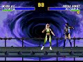 SONYA Vs KITANA ULTIMATE MORTAL KOMBAT 3 SEGA GENESIS SEGA MEGA DRIVE