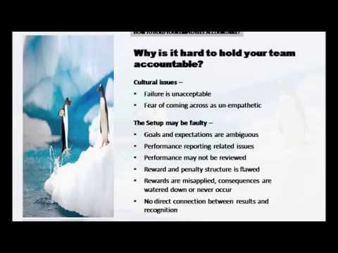 How to hold Employees Accountable