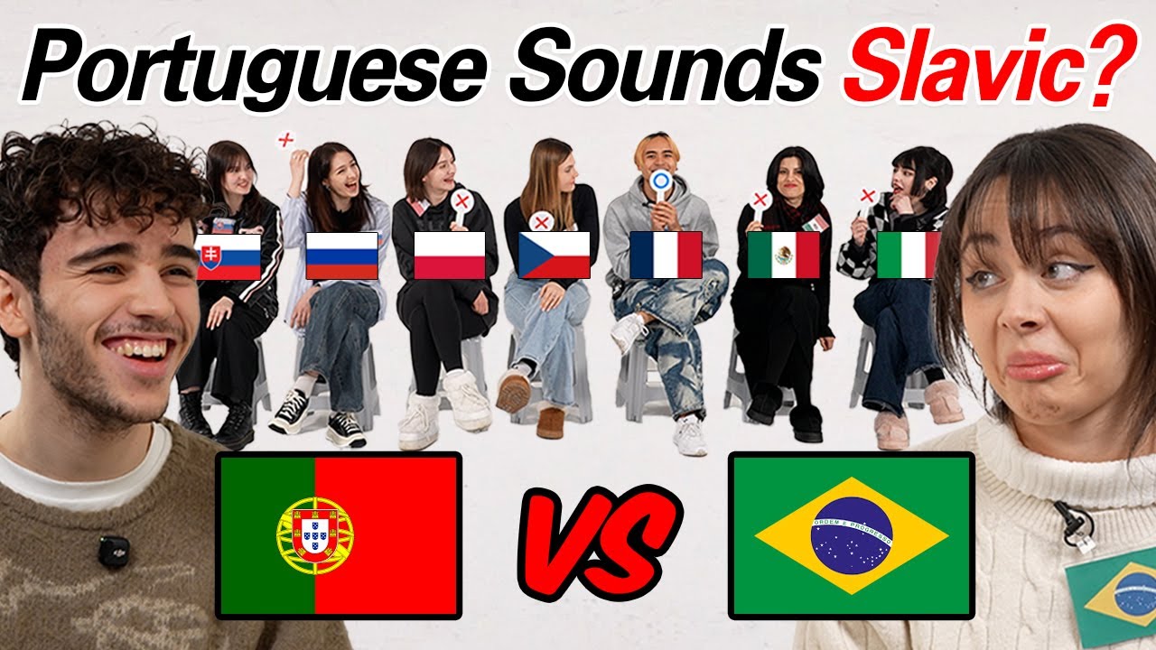 Brazil VS Portugal l Portuguese really Sounds Like Slavic Language??