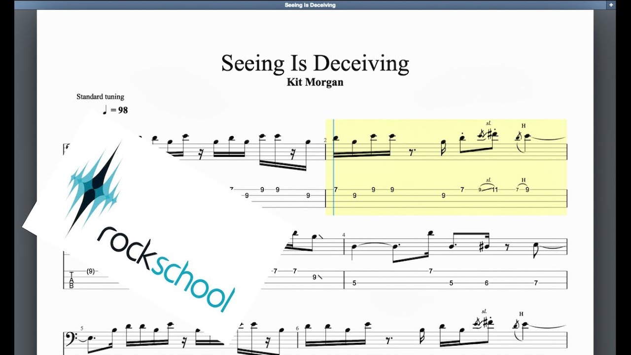 Seeing Is Deceiving Rockschool Grade 7 Bass