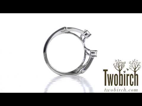 0.25ct. Round Prong and Channel Ring Wrap - TwoBirch TB-WRAP-0062-WG-E