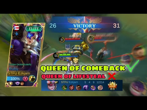 RUBY IS THE QUEEN OF EPIC COMEBACK | Mobile Legends