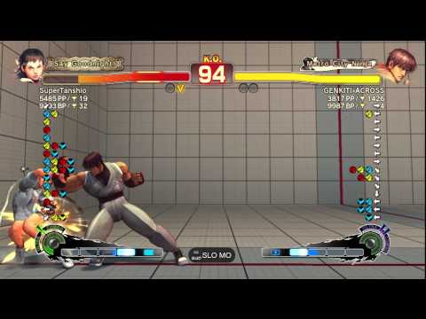 SuperTanshio [Sakura] vs. GENKITI-ACROSS [Guy] | SSF4 AE