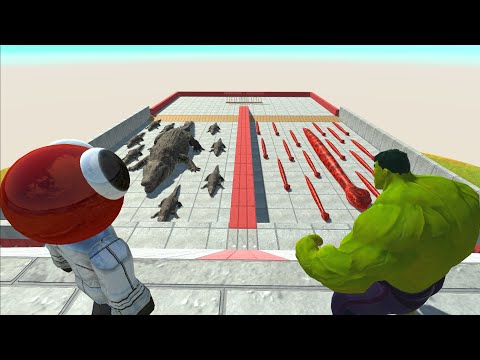 Titanoboa or Purussaurus | Who Can Pass The Challenge - Animal Revolt Battle Simulator