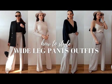 WIDE LEG PANTS OUTFIT IDEAS | STYLISH AND CLASSY WAYS...