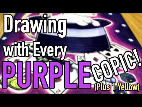 Drawing with EVERY PURPLE MARKER I Own! (Plus one yellow) 💜 Copic Illustration