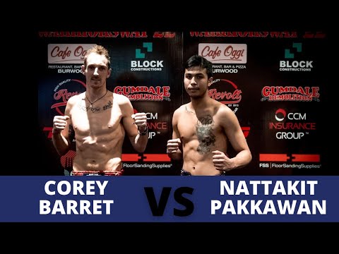 Corey Barrett Vs Nattakit Pakkawan - Warriors Way 22