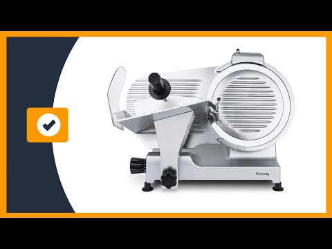 H.Koenig MSX300 Cortafiambres Profesional Eléctrico, Cuchilla Italiana, 30 Cm, Potencia 380W