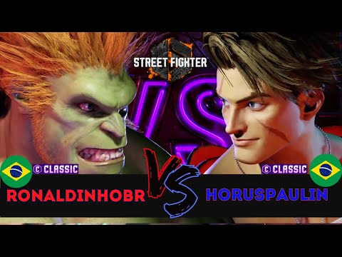 SF6 👊 RONALDINHO BR (Blanka) vs HORUSPAULIN (Luke) 👊 Replay Match - Street Fighter 6