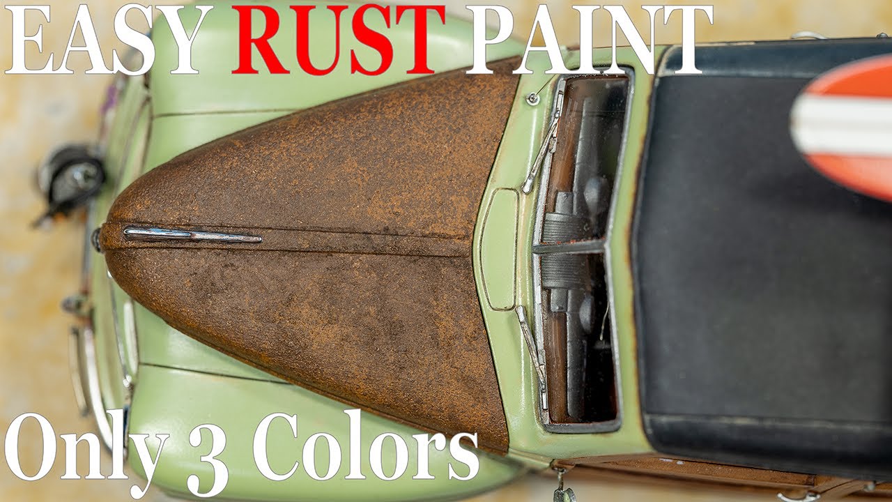 ３色で終わる簡単 錆サビ塗装 プラモデル