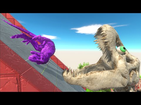 Slide into Skeleton T-Rex Mouth - Animal Revolt Battle Simulator