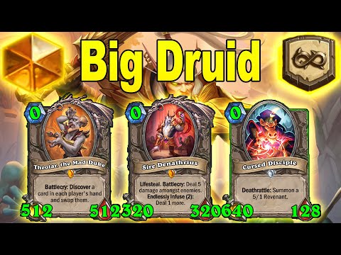 0 Mana 512/512 Theotar! Big Druid Is The Most Awesome Deck At Festival of Legends | Hearthstone
