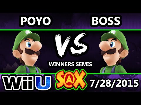 S@X 108 - Boss (Luigi) Vs. Poyo (Luigi) SSB4 Winners Semis - Smash Wii U - Smash 4