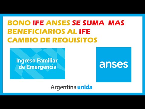 ✅Bono Ife Anses Se Ampliará la cantidad de beneficiarios 📃 Cambio de Requisitos
