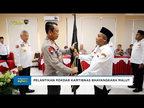 KAPOLDA MALUT LANTIK PENGURUS POKDARKAMTIBMAS BHAYANGKARA DAERAH MALUKU UTARA