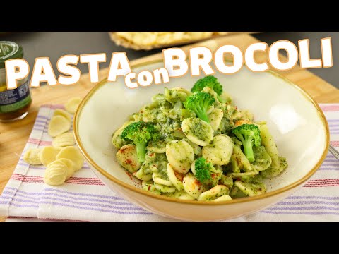 PASTA con BRÓCOLI 🥦 Receta ITALIANA cremosa, saludable y deliciosa (sin nata)