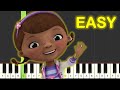 Let Us Take Care Of You Doc McStuffins EASY Piano Tutorial