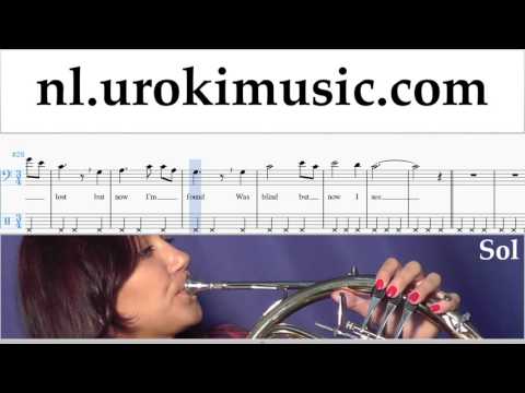 Hoornles Amazing - Grace Muzieknoten Cursus Deel#2 um-b374