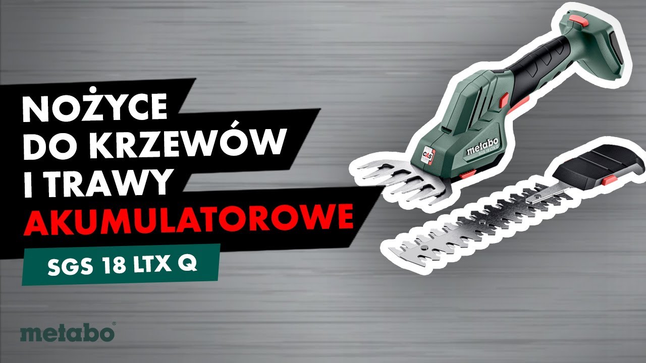 Metabo Akumulatorowe Nożyce do Krzewów i Trawy