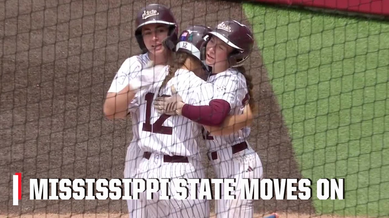 TOP DAWG 🔥 Mississippi State overwhelms Oklahoma to advance to the WCWS | ESPN College Softball