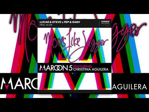 Maroon 5 vs. Lucas & Steve - Moves Like Jagger vs. Feel Alive (Breez-E Mashup)