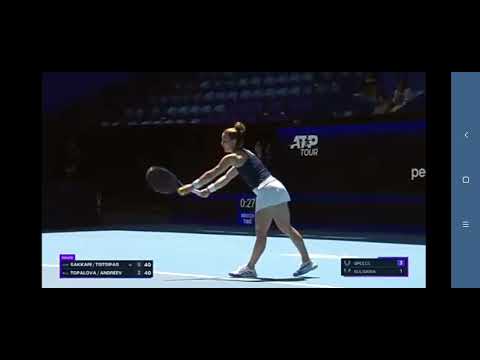 andreev/topalova break point won against sakkari tsitsipas