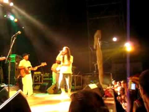 Sardinia reggae festival 2009 Rootsman-I pon the stage