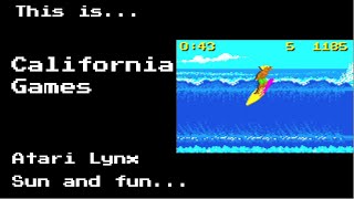 This is California Games for the Atari Lynx