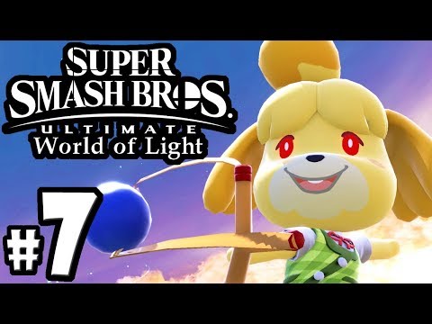 Super Smash Bros Ultimate - World of Light PART 7 - Isabelle Unlock - Switch Gameplay Walkthrough