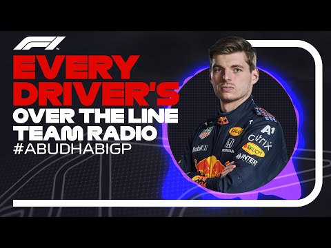 Every Driver's Radio At The End Of Their Race | 2021 Abu Dhabi Grand Prix